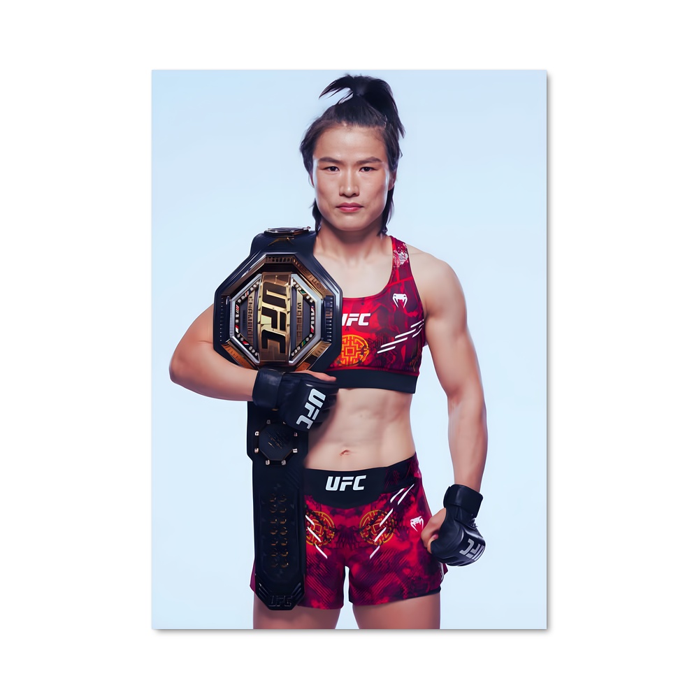 Poster Zhang de weili – affiche MMA